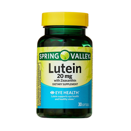 Luteína com Zeaxantina 20 mg 30 Softgel - Spring Valley