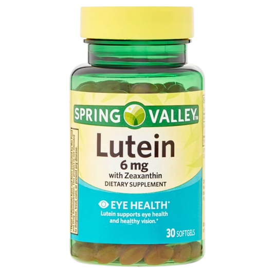Luteína com Zeaxantina 6 mg 30 Softgel - Spring Valley