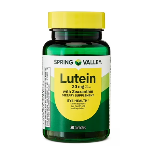 Luteína com Zeaxantina 20 mg 30 Softgel - Spring Valley