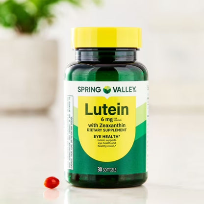 Luteína com Zeaxantina 6 mg 30 Softgel - Spring Valley