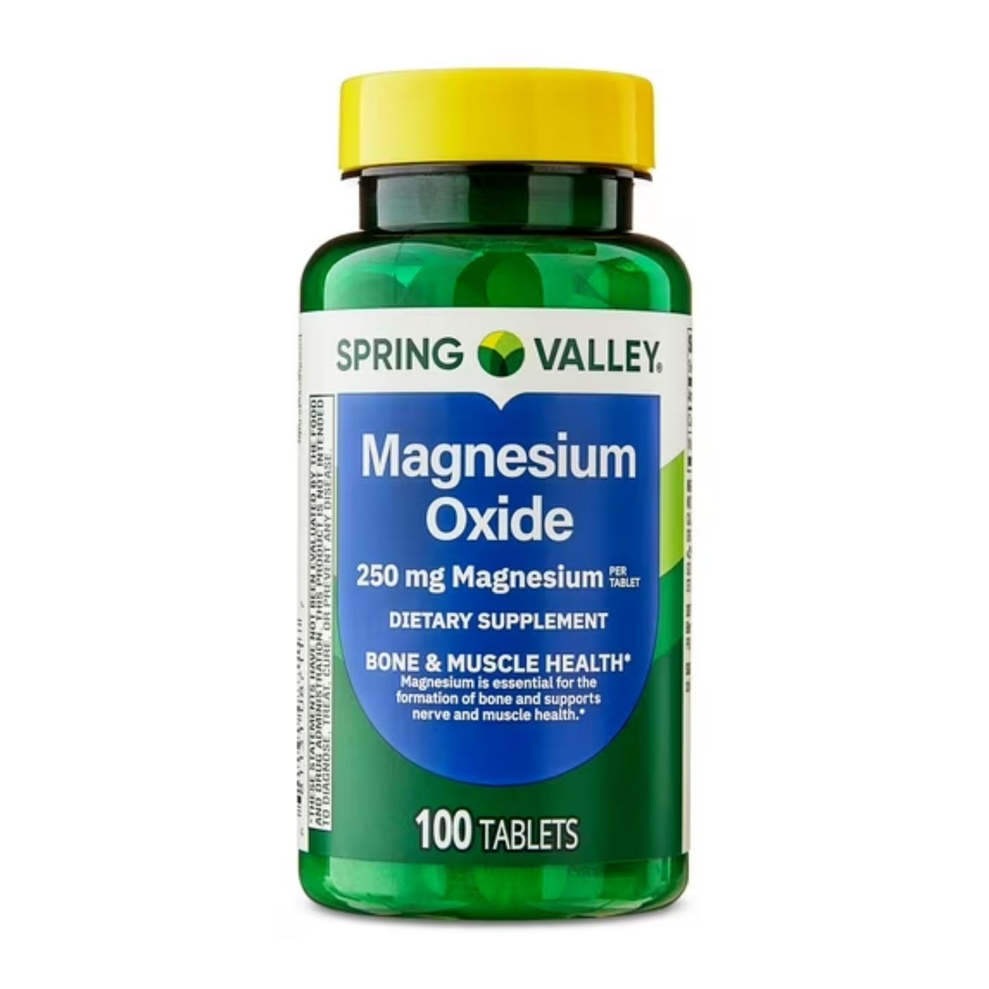 Magnésio 250 mg, 100 Comprimidos - Spring Valley