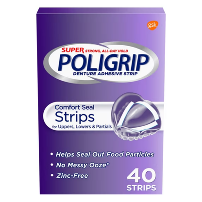 Poligrip , Fixador Adesivo Para Dentadura 40 Fitas - Haleon