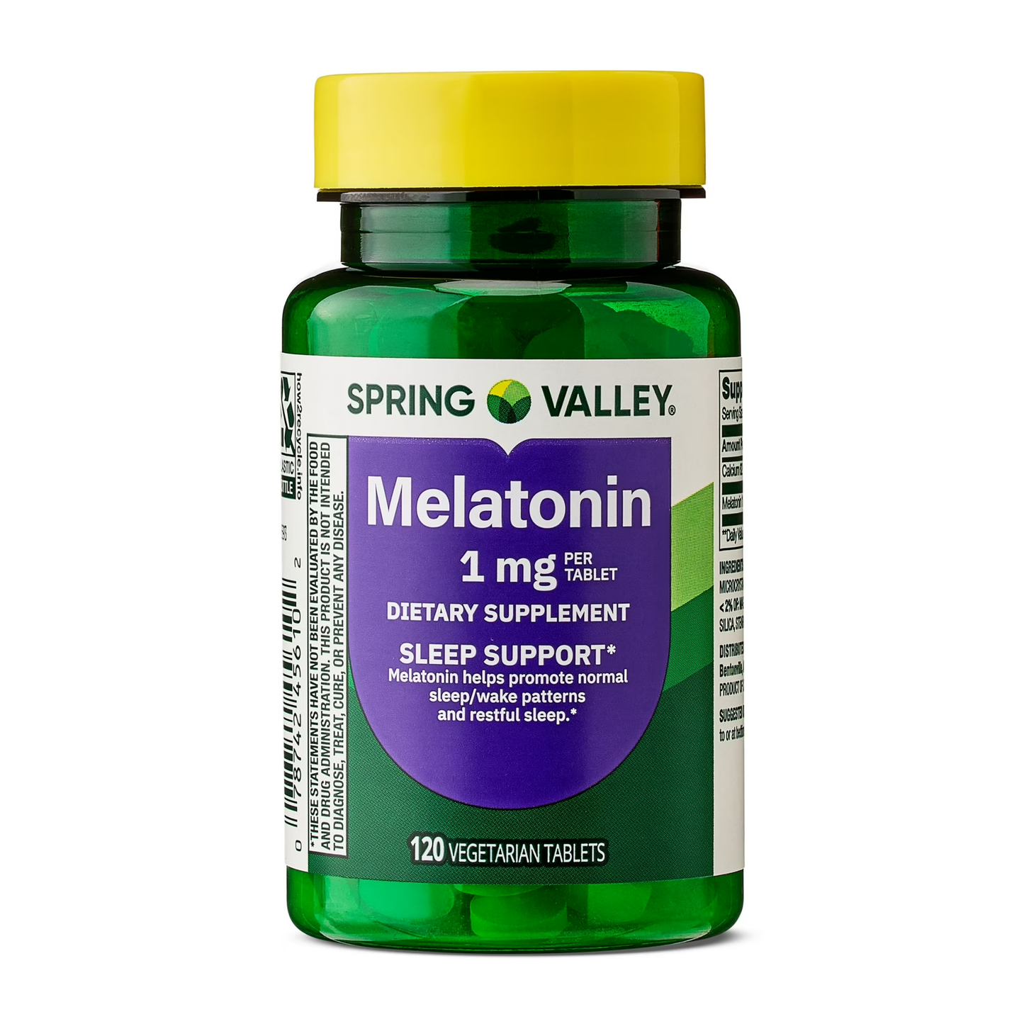 Melatonina 1mg com 120 Tabletes - Spring Valley