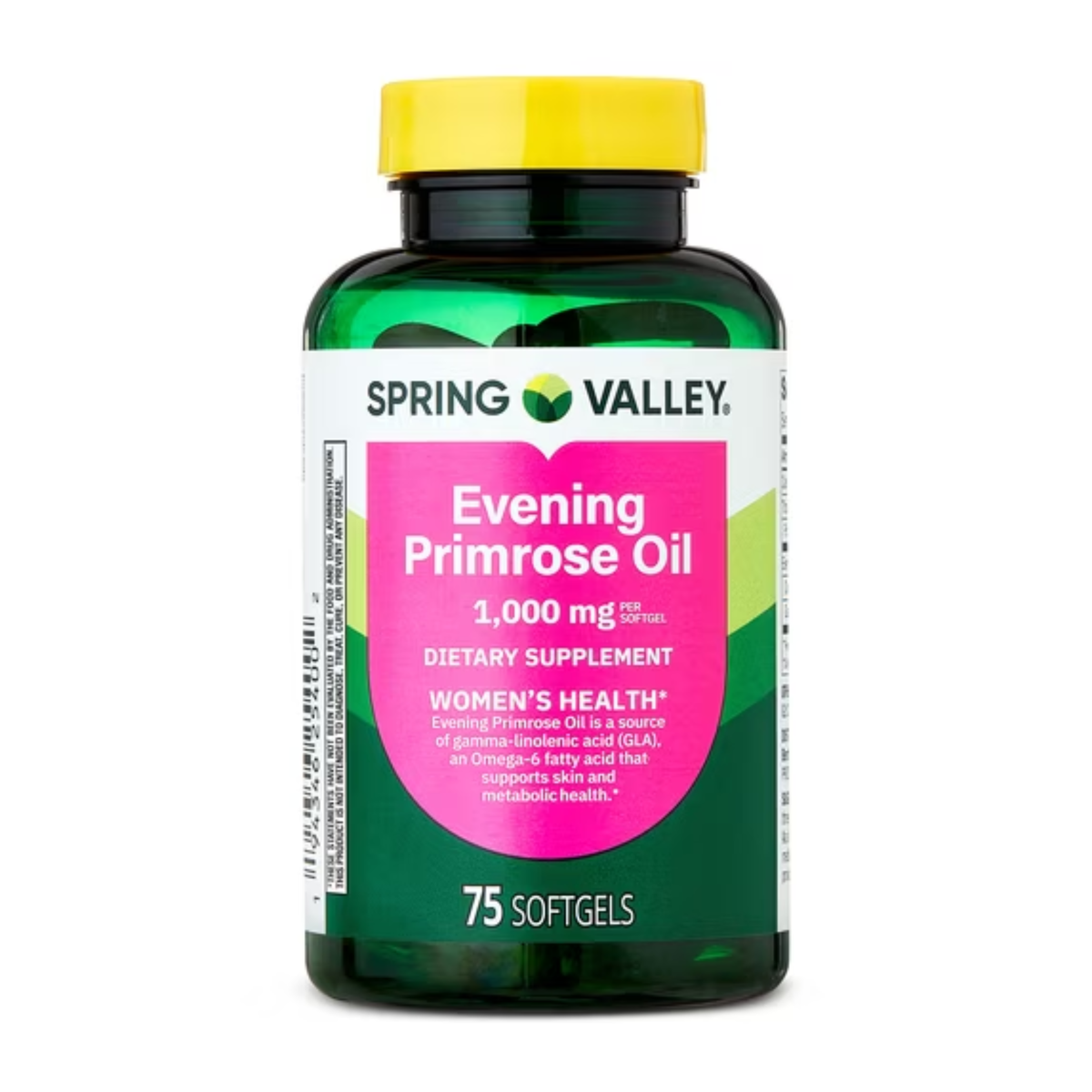 Óleo de Prímula , Primrose , 1000mg e 75 Softgels - Spring Valley