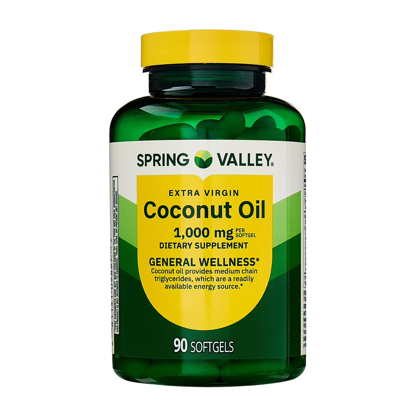 Óleo de coco 1000 mg , 90 softgel - Spring Valley