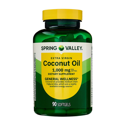 Óleo de coco 1000 mg , 90 softgel - Spring Valley