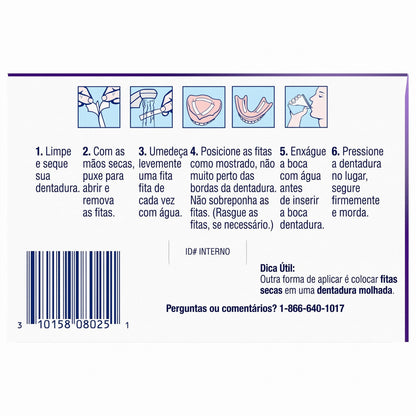 Poligrip , Fixador Adesivo Para Dentadura 40 Fitas - Haleon
