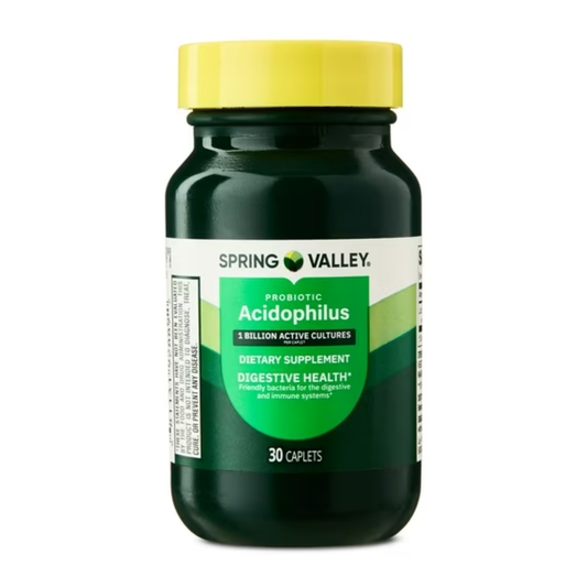 Probiotico Acidofilos 1 Billhão de Culturas Ativas 30 Cápsulas - Spring Valley
