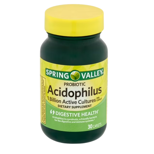 Probiotico Acidofilos 1 Billhão de Culturas Ativas 30 Cápsulas - Spring Valley