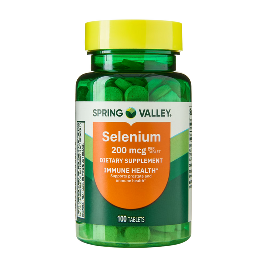 Selenium 200 mcg , 100 cápsulas - Spring Valley