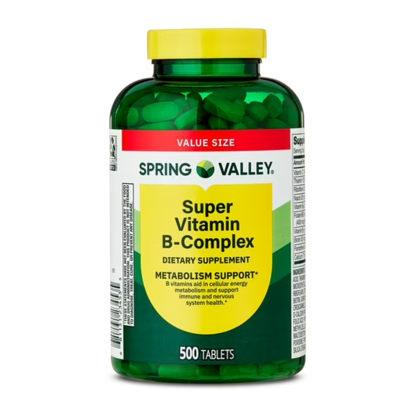 Super Vitamina B Complex 500 Tabletes - Spring Valley