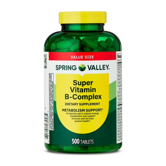 Super Vitamina B Complex 500 Tabletes - Spring Valley