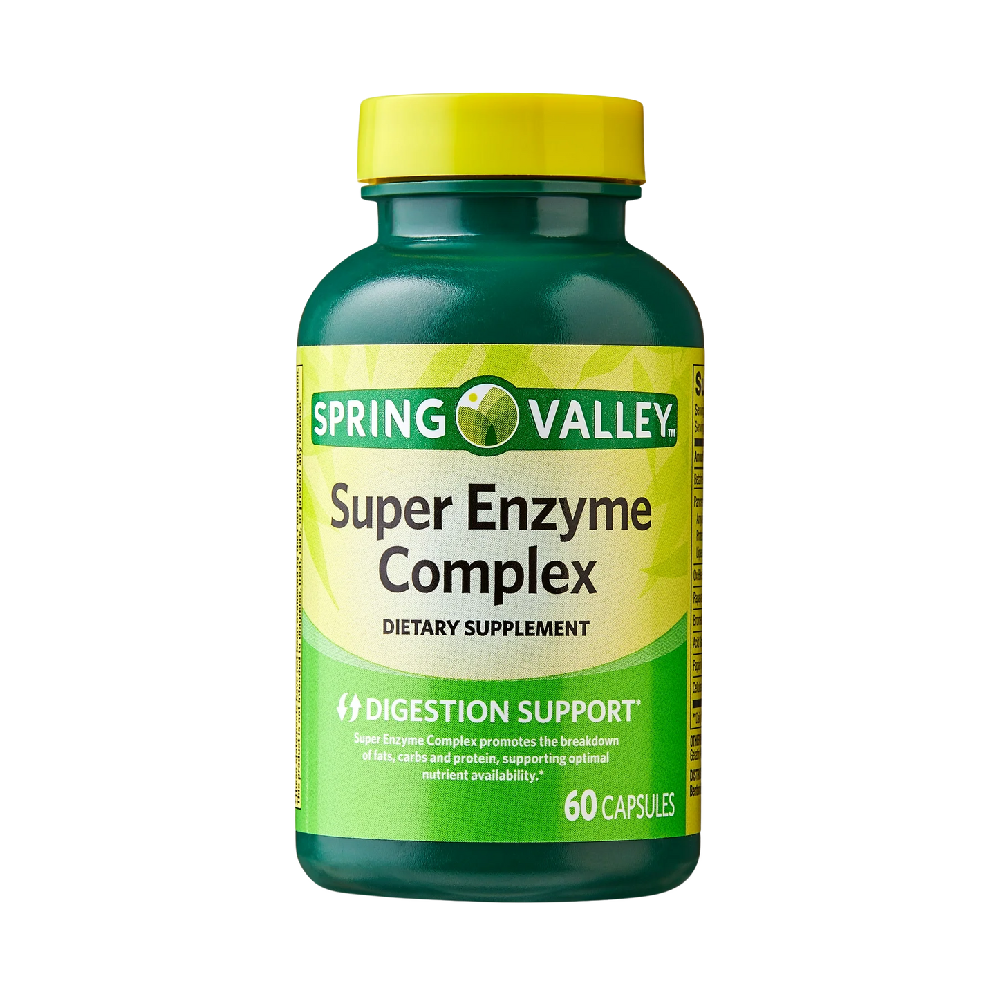 Super Enzimas Digestivas Complexo 60 Cápsulas - Spring Valley