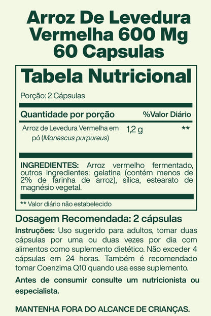 Arroz De Levedura Vermelha 600 Mg 60 Capsulas - Spring Valley