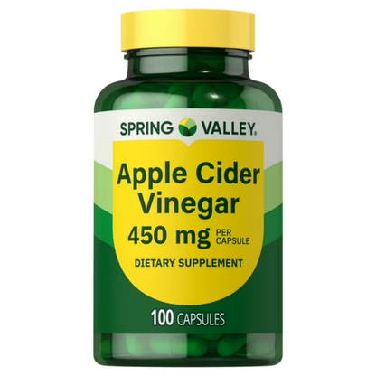 Vinagre de Maçã 450mg 100 Cápsulas - Spring Valley