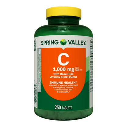 Vitamina C 1000mg 250 Tabletes - Spring Valley