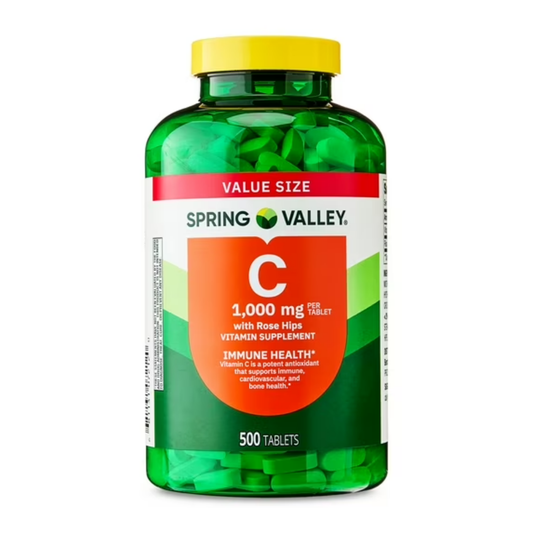 Vitamina C 1000mg 500 Tabletes - Spring Valley