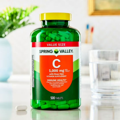 Vitamina C 1000mg 500 Tabletes - Spring Valley