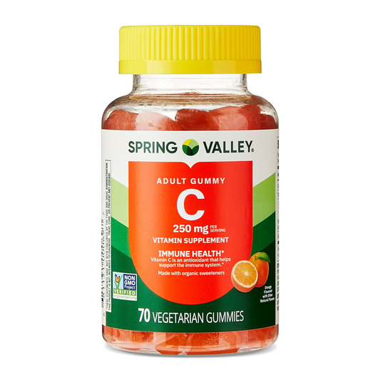 Vitamina C 250 mg Gomas Laranja 70 unidades - Spring Valley