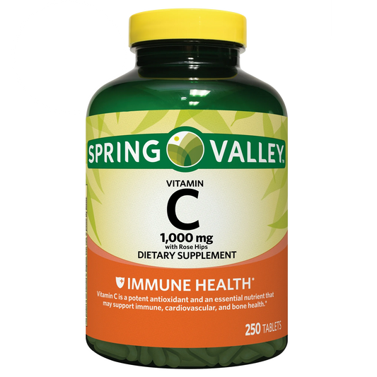 Vitamina C 1000mg 250 Tabletes - Spring Valley