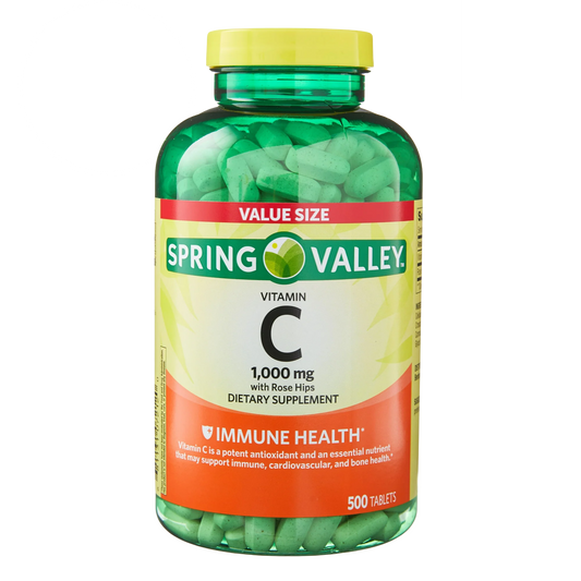 Vitamina C 1000mg 500 Tabletes - Spring Valley