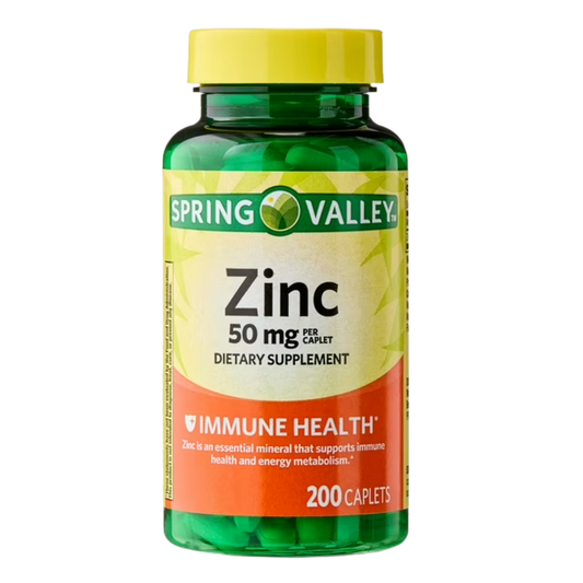 Zinco 50mg 200 Cápsulas - Spring Valley