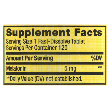 Melatonina 5mg com 120 Tabletes Sabor Morango - Spring Valley