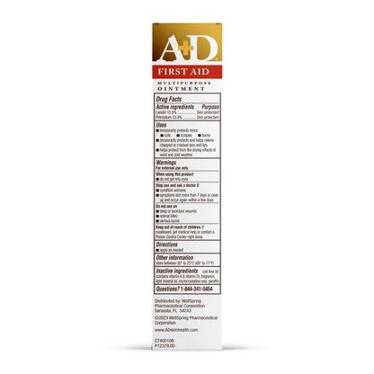 A+D, Pomada Multiuso de Primeiros Socorros com Vitaminas A + D, 42,5g - Bayer