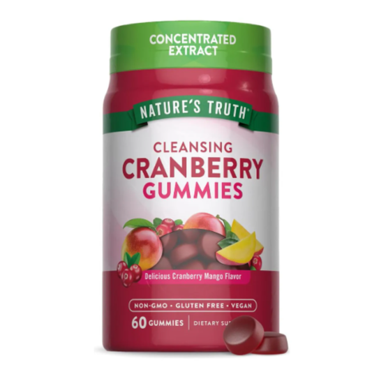 Gomas de Cranberry, Deliciosa Manga de Cranberry, 60 Gomas - Nature's Truth