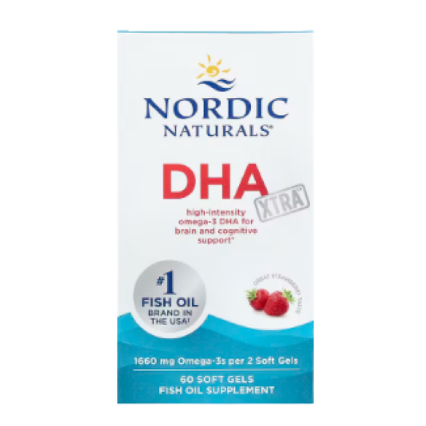 Dha Xtra, Morango - 60 Cápsulas Moles - Nordic Naturals