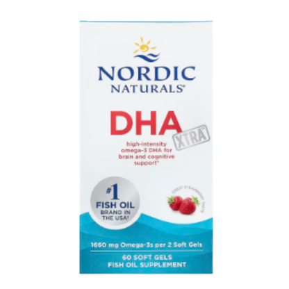 Dha Xtra, Morango - 60 Cápsulas Moles - Nordic Naturals