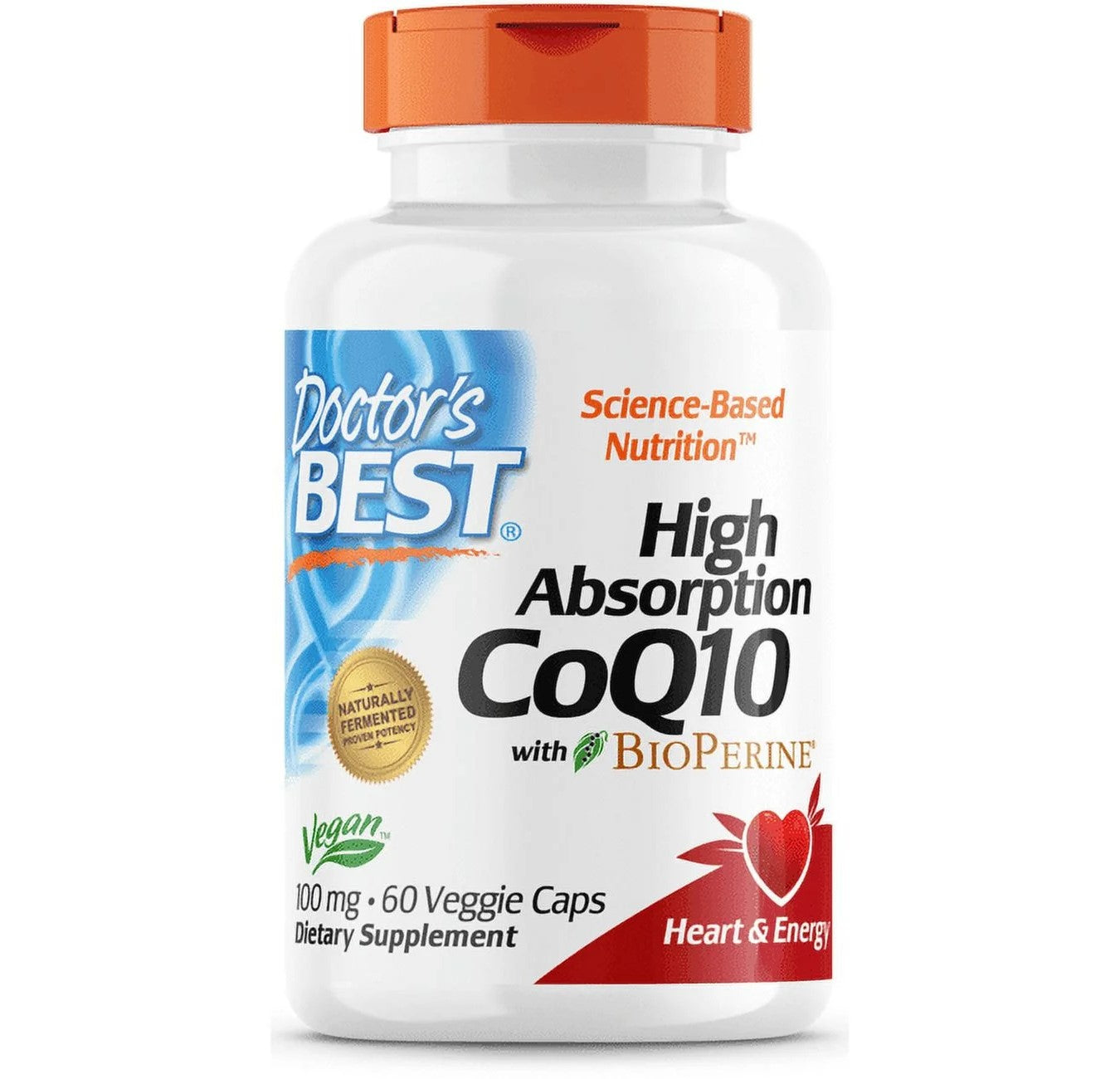 Coenzima CoQ10 com BioPerine 100mg com 60 Cápsulas Vegetais - Doctor's Best