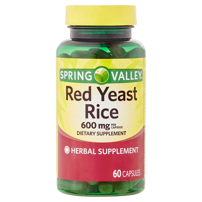 Arroz De Levedura Vermelha 600 Mg 60 Capsulas - Spring Valley